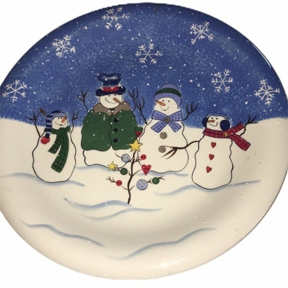 Button Tree Button Up by St Nicholas  Dinner Plate - Picture 2 of 3